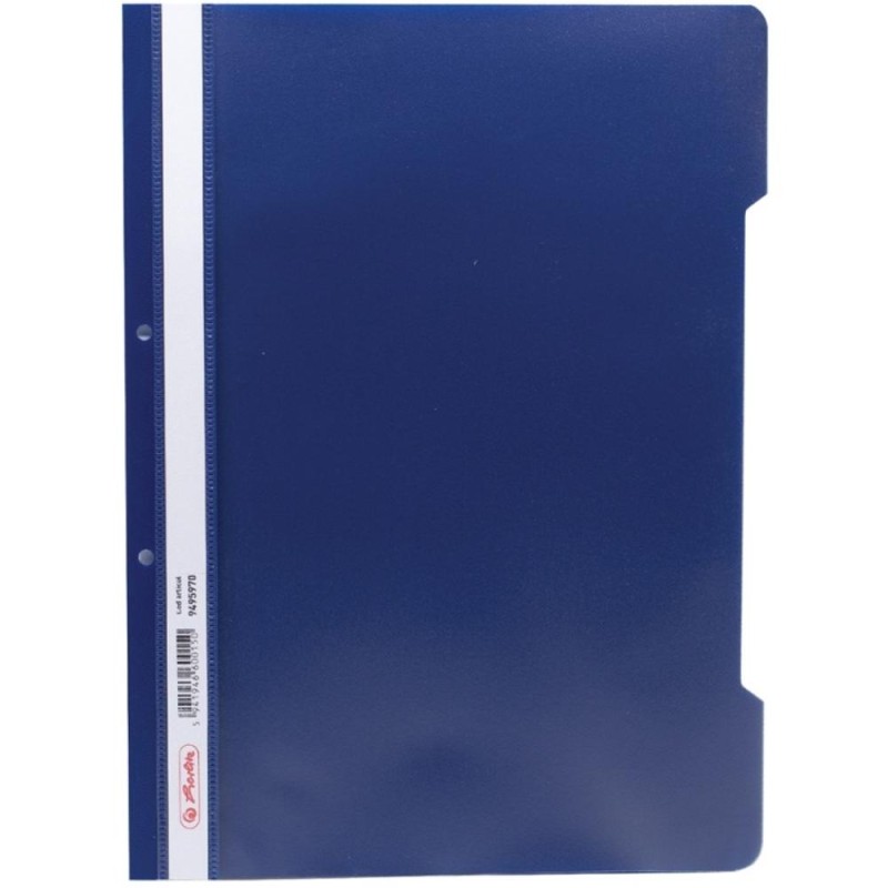 Dosar Sina, A4, PP, Perforat, Bleumarin