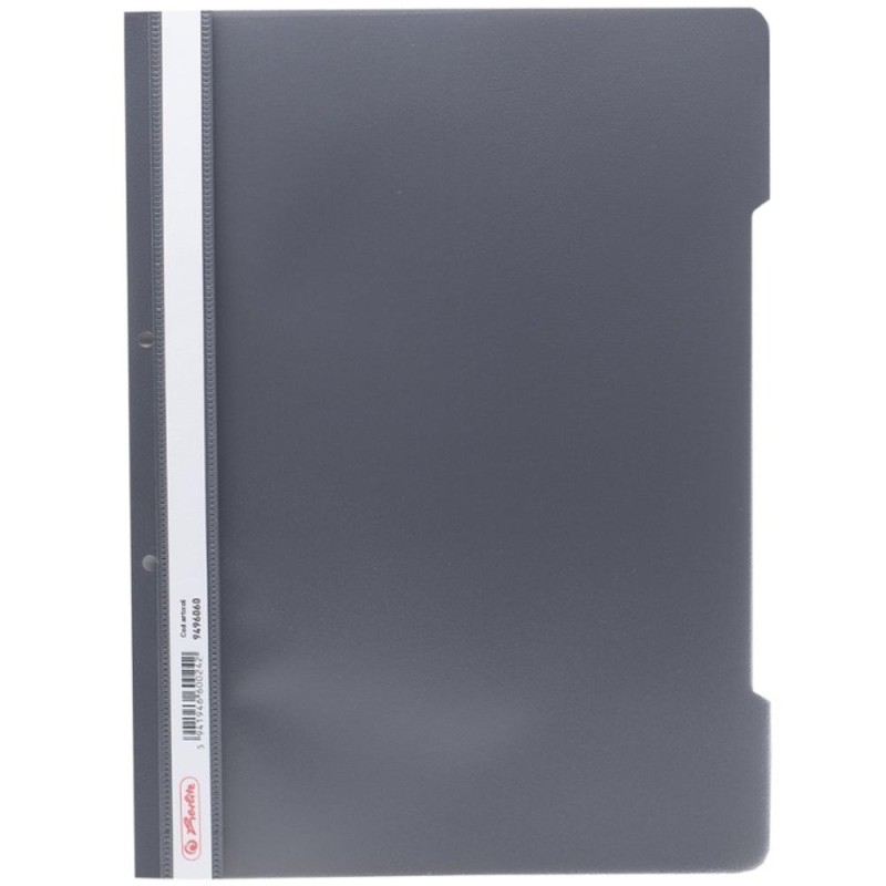 Dosar Sina, A4, PP, Perforat, Gri Inchis