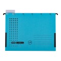Dosar Suspendat cu Burduf Elba Ultimate A4, Carton 240 g / mp, Blue Angel, Capacitate 330 File, Porteticheta,  Albastru