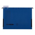 Dosar Suspendat cu Burduf Elba Ultimate A4, Carton 240 g / mp, Blue Angel, Capacitate 330 File, Porteticheta,  Albastru Inchis