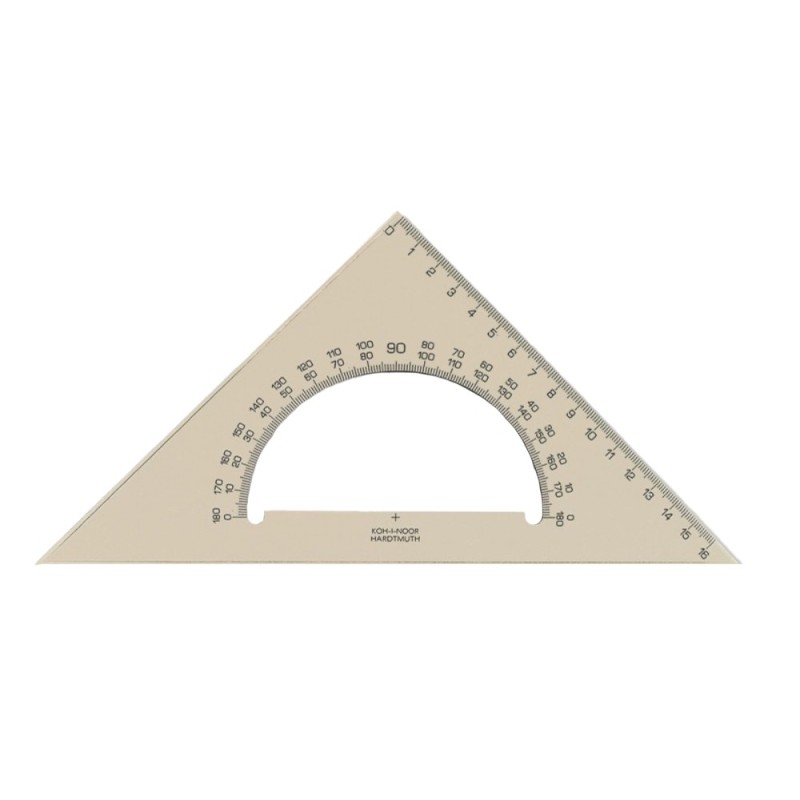 Echer cu Raportor, 45 x 177 mm