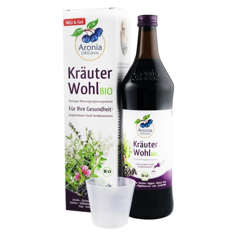 Elixir Bio din Aronia cu 9 Plante Medicinale Aronia Original, 0,7 l