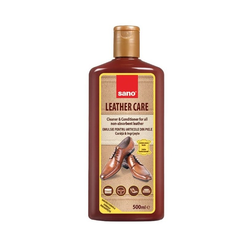 Emulsie pentru Curatat Pielea Sano Leather Care 500 ml