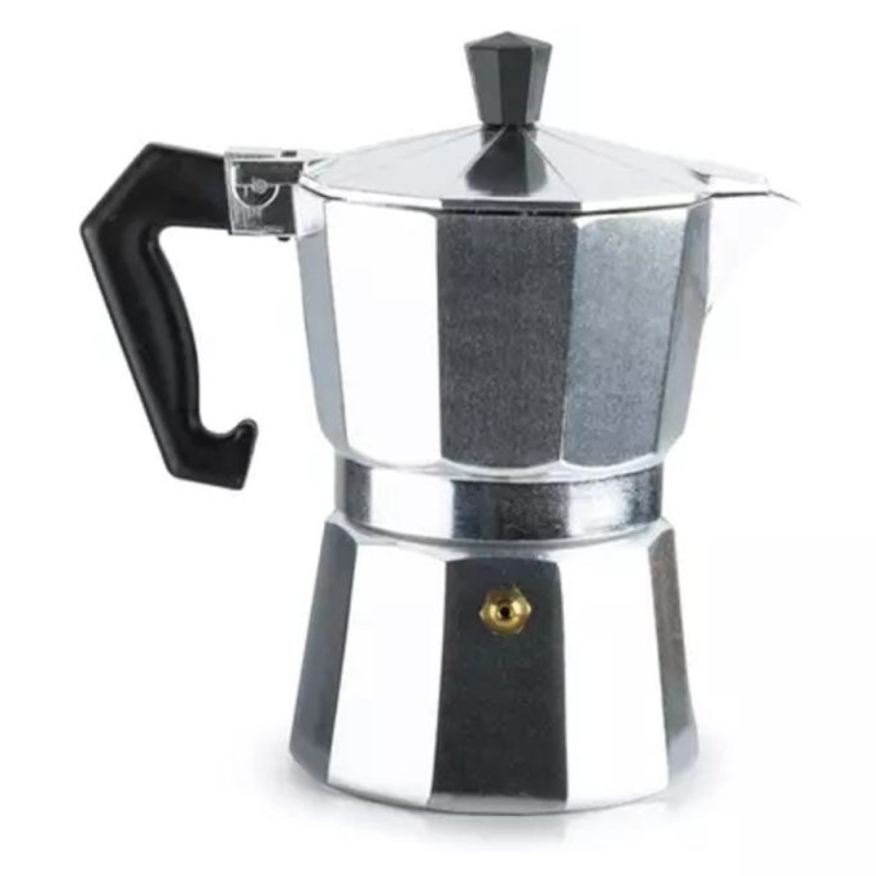 Espressor pentru Aragaz, Argintiu, 6 Persoane, din Aluminiu, Perfect Home