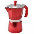 Espressor pentru Aragaz, Rosu, 6 Persoane, din Aluminiu, Perfect Home