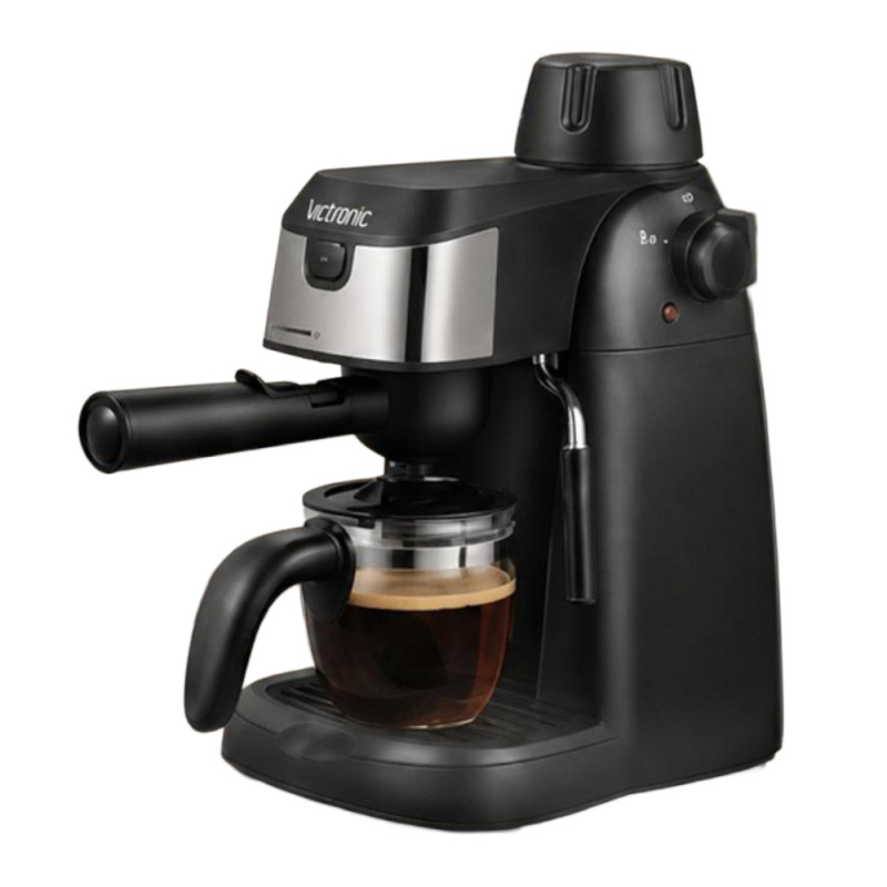 Espressor, Victronic, 3.5 Bar, Putere 800 W, Negru, 240 ml