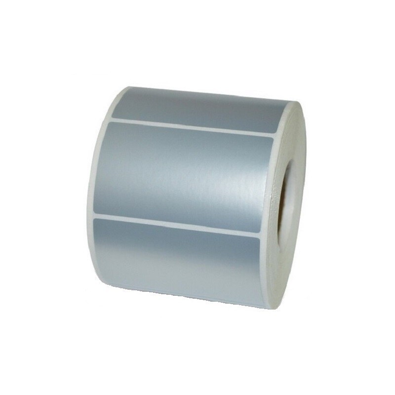 Etichete Autoadezive Zebra, 51mm x 25mm, Argintiu, 2580 Etichete / Rola, 880269-025D