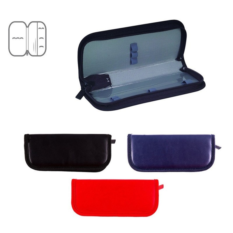 Etui Mediu cu Fermoar, Concorde, Material PVC, Neechipat