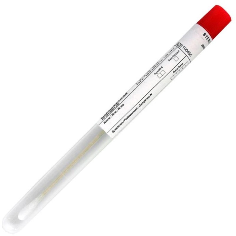 Exsudat Faringian Steril Prima, in Tub Lemn/Bumbac, 100 Bucati