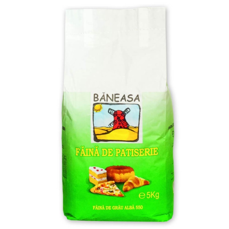 Faina Alba din Grau 550 Baneasa, 5 kg