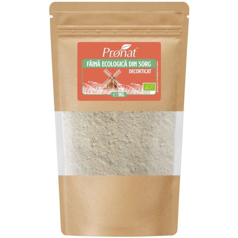 Faina Bio din Sorg Decorticat, Pronat, 1 kg