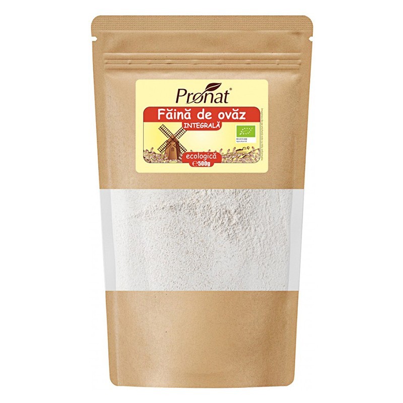 Faina Bio Integrala de Ovaz, Pronat, 500 g
