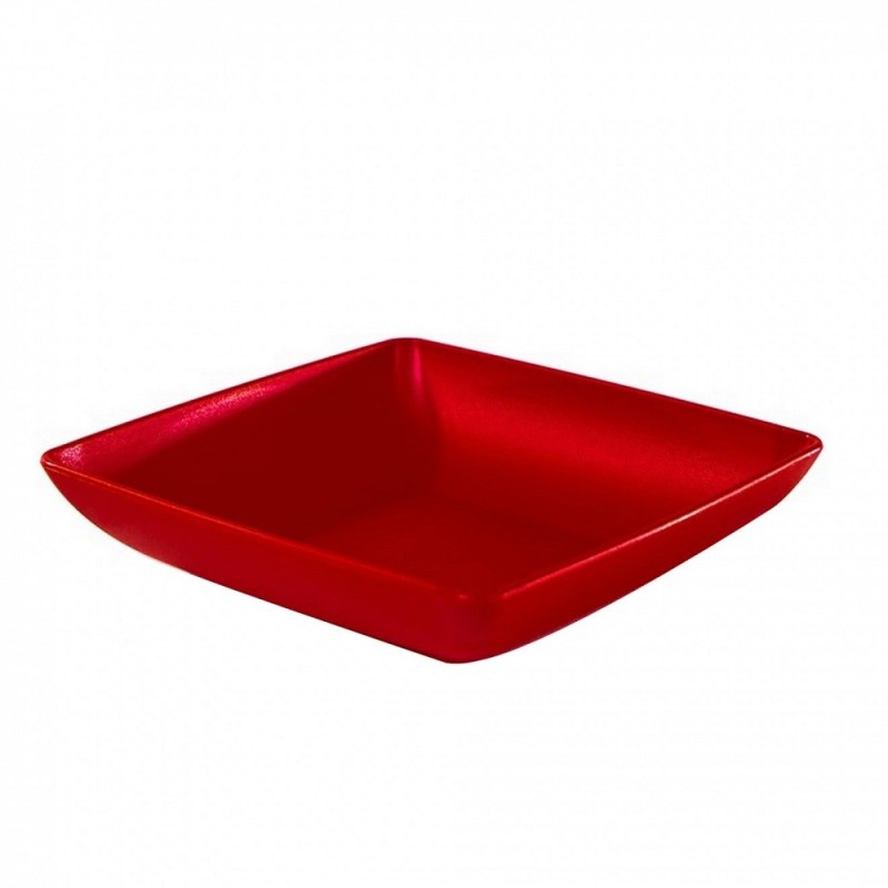 Farfurie Patrata Mare, Sterk Plast, 23 x 23 x 1.5 cm