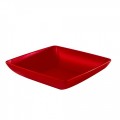 Farfurie Patrata Mare, Sterk Plast, 23 x 23 x 1.5 cm