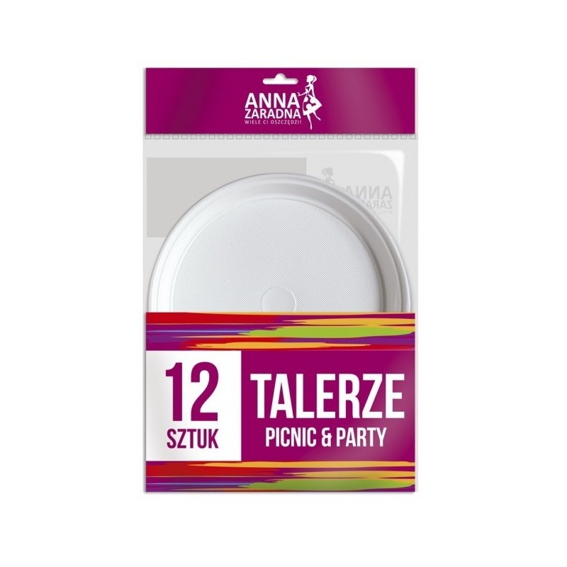 Farfurii Plastic Anna 12 Bucati