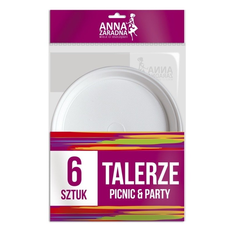 Farfurii Plastic Anna 6 Bucati