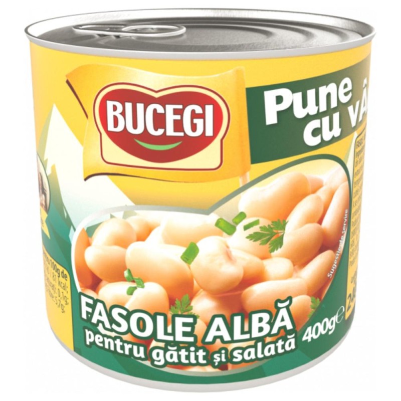 Fasole Alba pentru Gatit si Salata Bucegi, 400 g