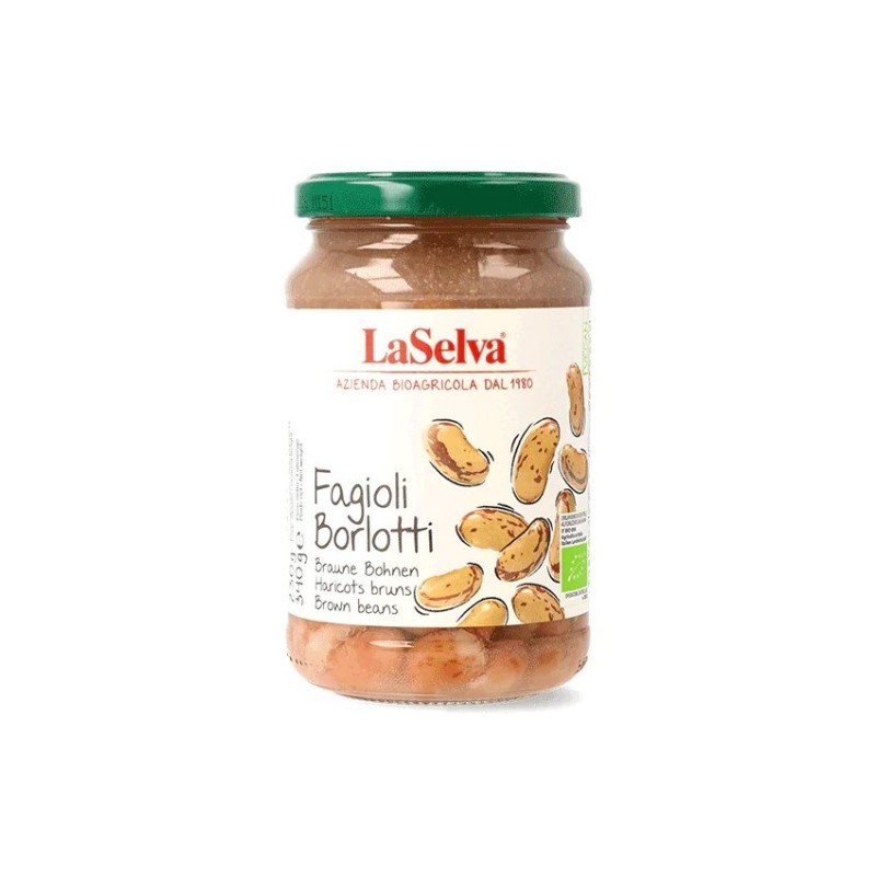 Fasole Bio Borlotti Fiarta, Borcan, 340 g, LaSelva