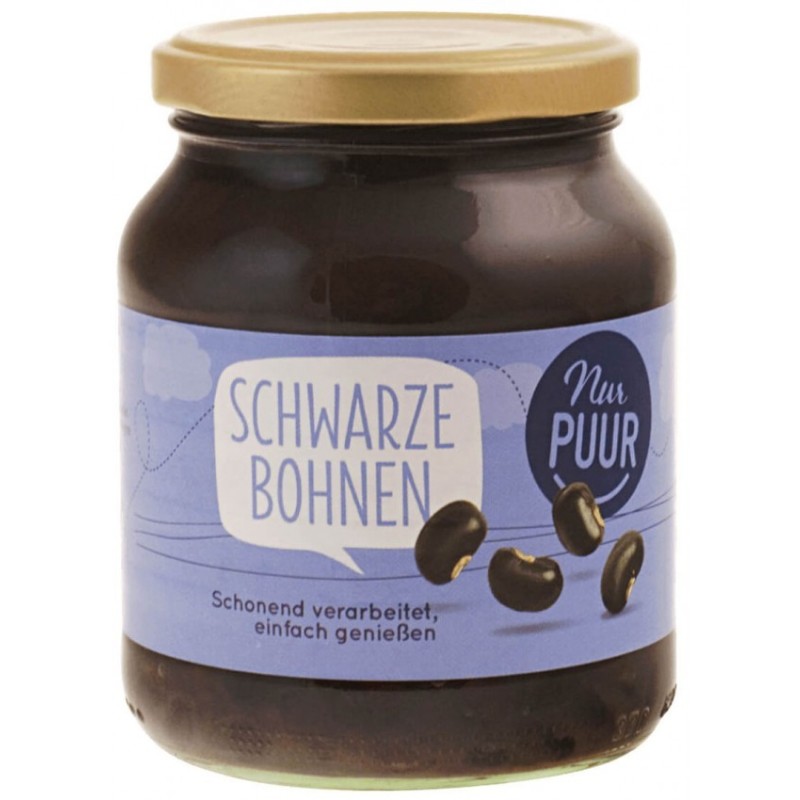 Fasole Neagra Bio, 350 g, Nur Puur