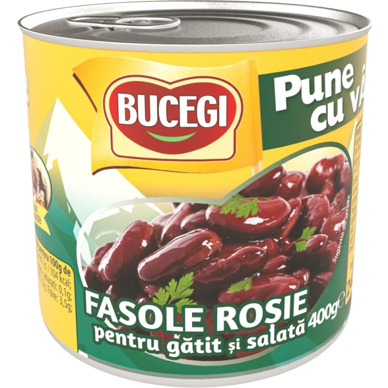 Fasole Rosie pentru Gatit si Salata Bucegi, 400 g