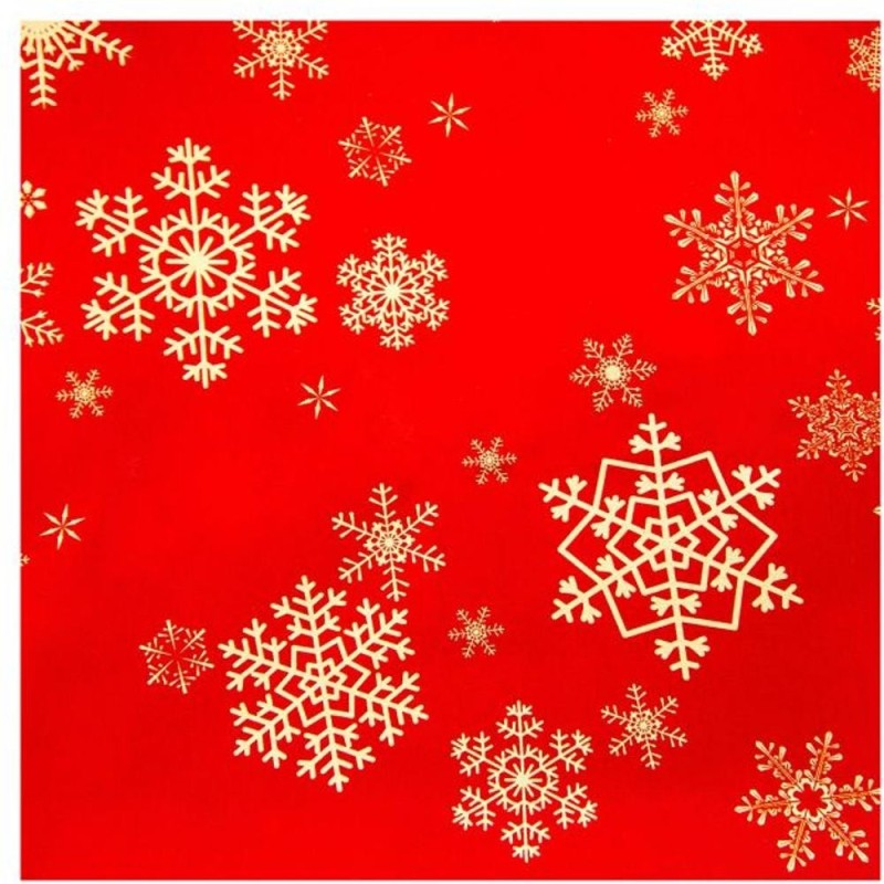 Fata de Masa 100% Bumbac, Imprimeu cu Fulgi de Zapada, 120 x 150 cm, Prima