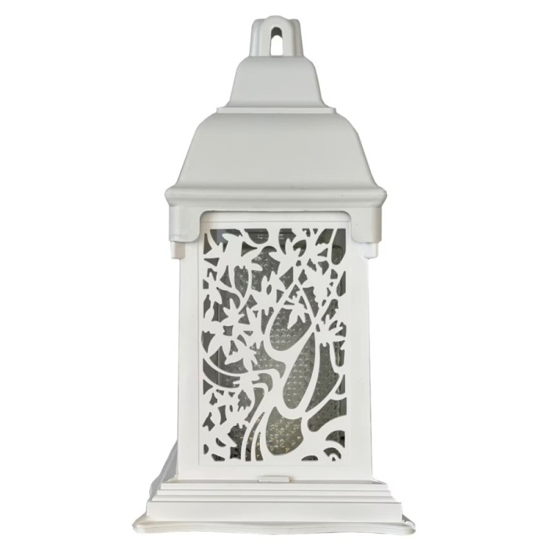 Felinar Alb, 44 Ore, 18 cm Latime x 34 cm Inaltime