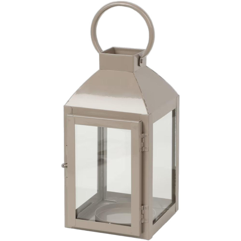 Felinar Metalic pentru Ulei Parafinic, Inaltime 30 cm, cu Maner, Albastru