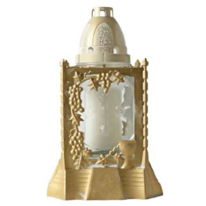 Felinar Mic Alb cu Auriu, 20 Ore