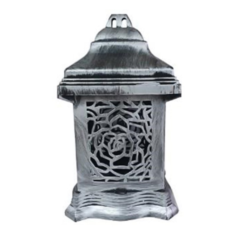 Felinar Mic Argintiu, 24 Cm, 20 Ore