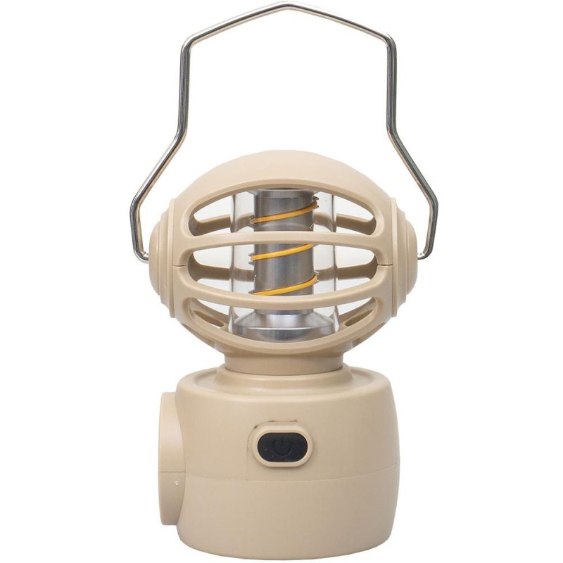 Felinar Model Robotel, Putere 30W, Inaltime 14 cm, USB, 4 Moduri Intensitate Lumina, Crem