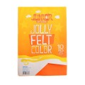 Fetru Colorat, Format A4, Orange, 10 Coli, Statovac