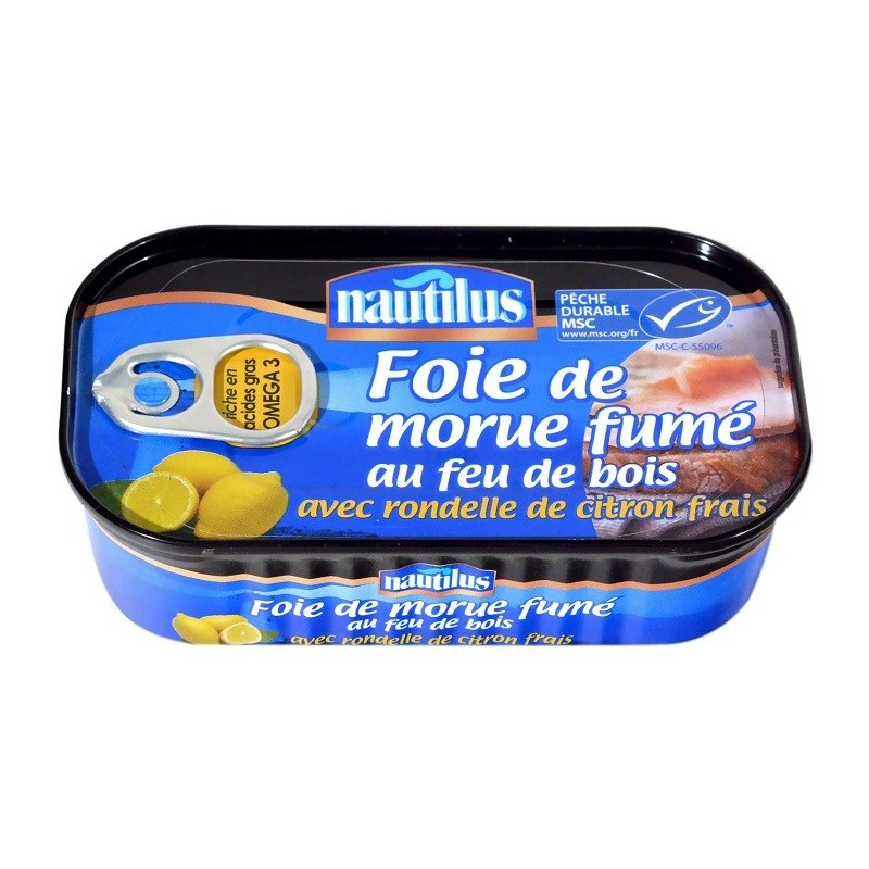 Ficat Cod Afumat cu Lamaie Msc Nautilus 120 g