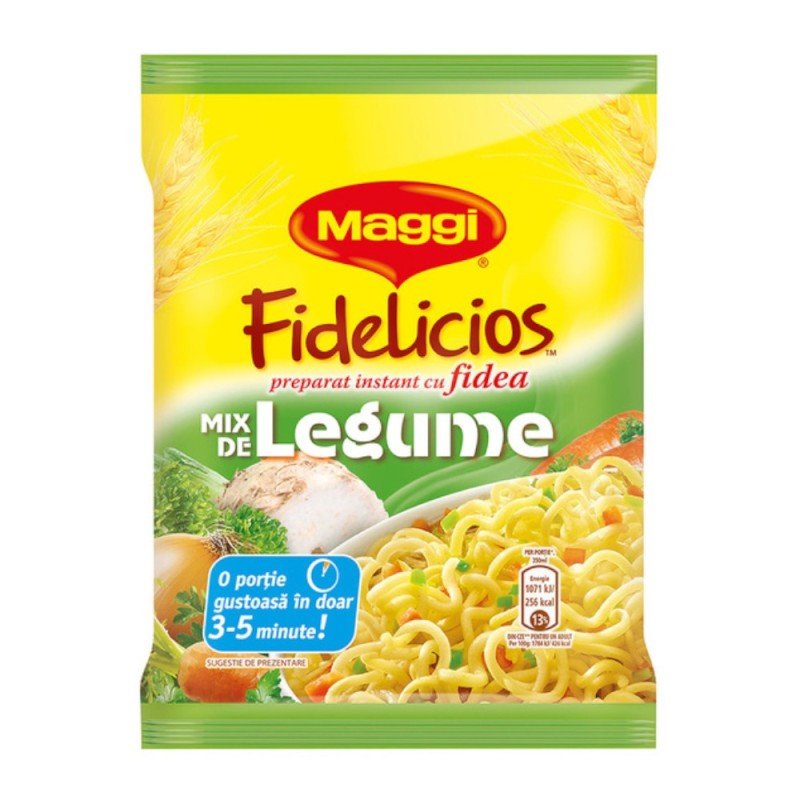 Fidea Instant, Maggi Fidelicios, cu Gust de Legume, 59.2 g