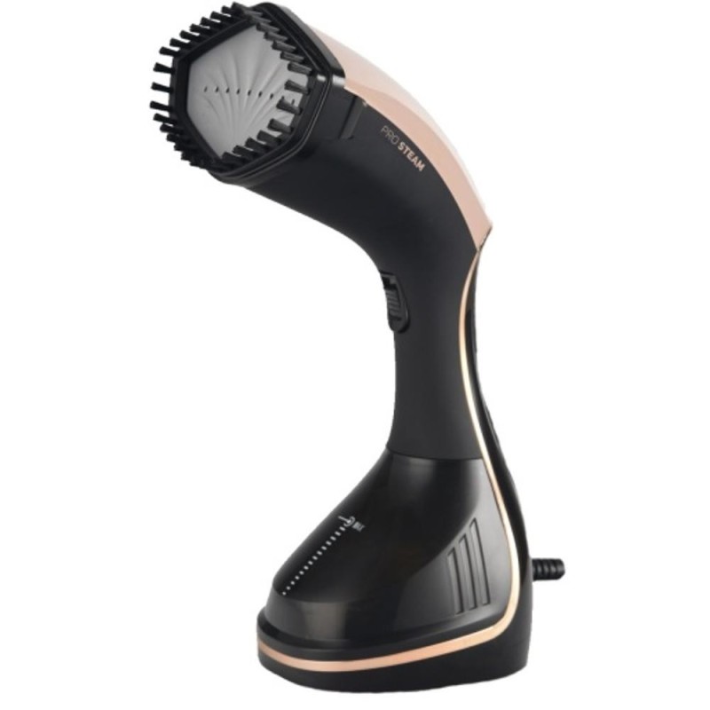 Fier de Calcat Vertical, Ecran LED Multi Functional, Aburi, Capacitate 230 ml, Putere 1500W, Debit 20 g/min, Negru