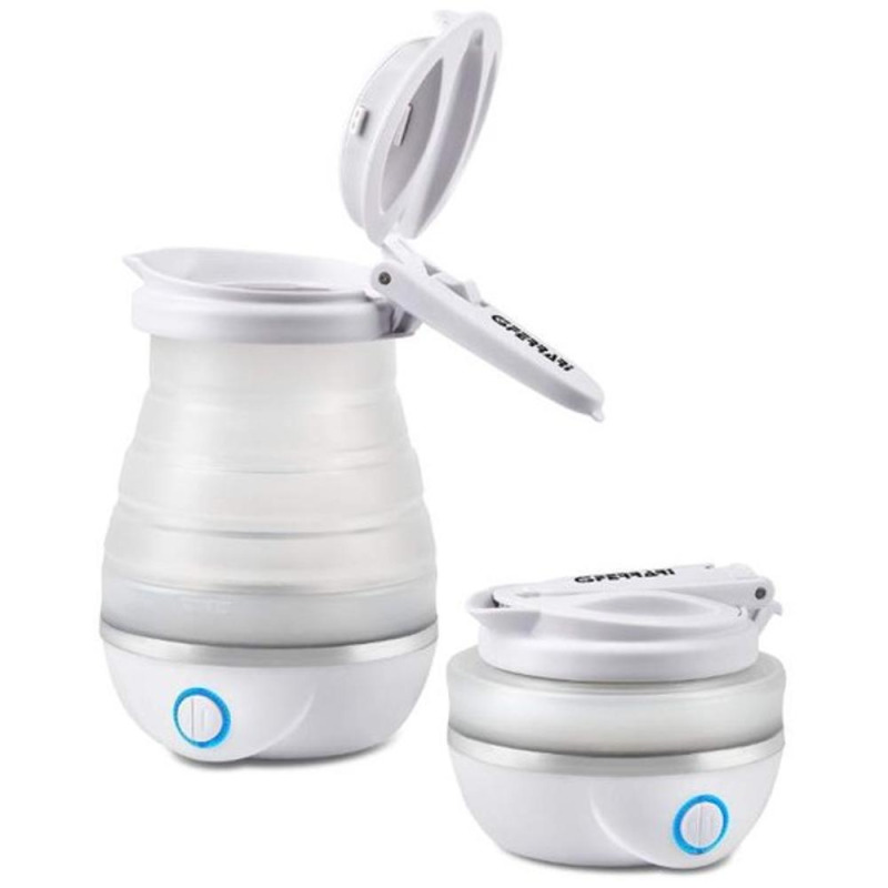 Fierbator de Apa, Pliabil, Recipient din Silicon, Compa G3Ferrari, Alb, 820 W, 0.8 l