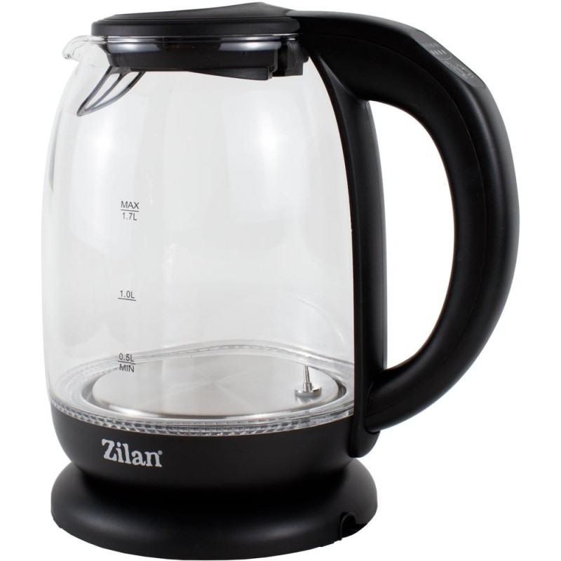 Fierbator Electric cu Iluminare LED, Sticla, Putere 2200W, Temperatura Controlata, Capacitate 1.7 l