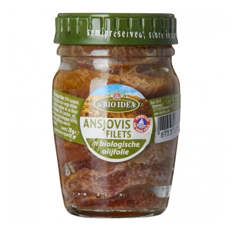 File de Ansoa in Ulei de Masline Extravirgin Bio, 78 g, Bio Idea