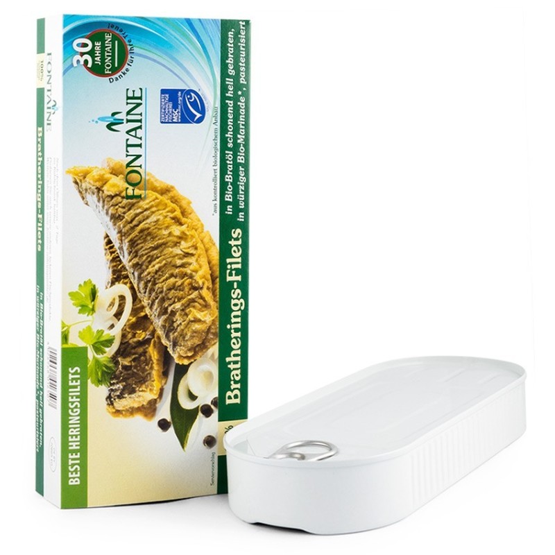 File de Hering Prajit, in Marinada Bio, 325g Fontaine