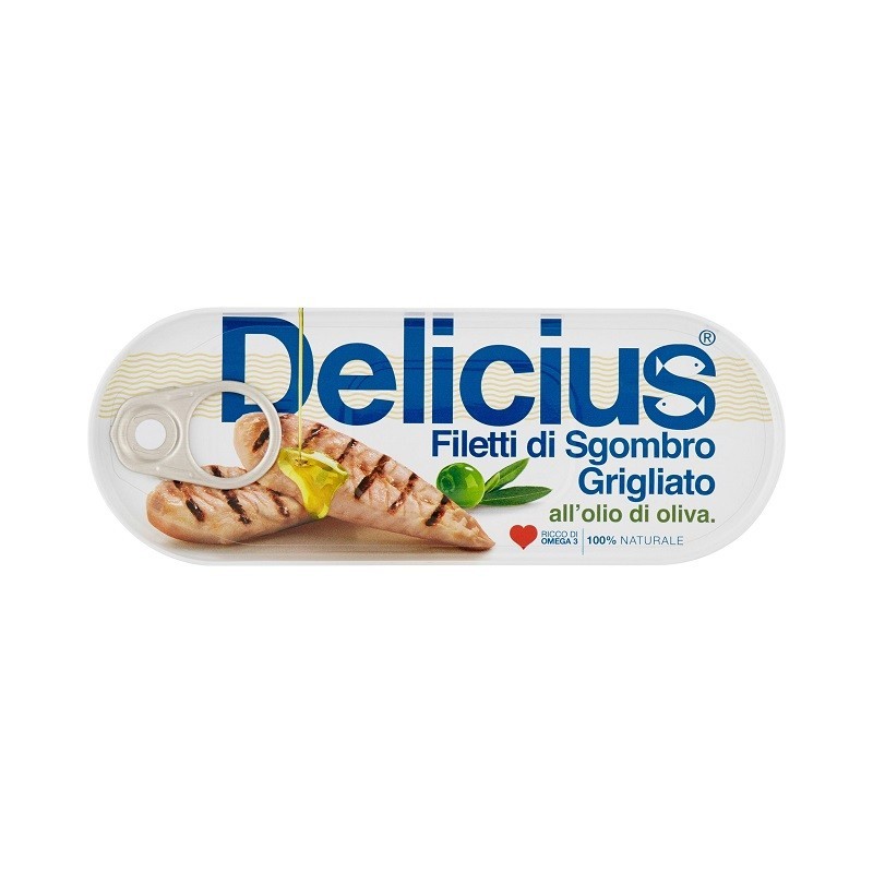 File de Macrou in Ulei de Masline Delicius, 110 g