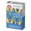 File de Sardine cu Piele si fara Oase, in Ulei Bio de Floarea Soarelui, Fontaine, 120 g
