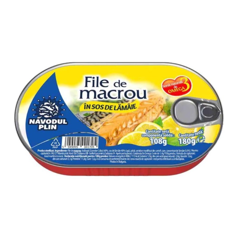 File Macrou in Sos cu Lamaie, Navodul Plin, 180 g
