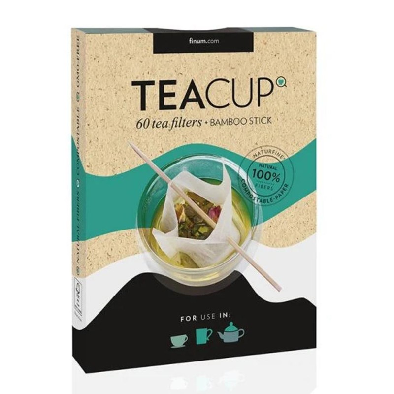 Filtre Naturfine pentru Ceai si Bastonas de Bambus, Riensch & Held, 60 Bucati