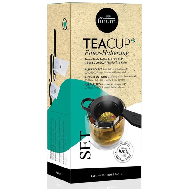 Filtre Naturfine pentru Ceai si Suport de Prindere, Riensch & Held, 60 Bucati