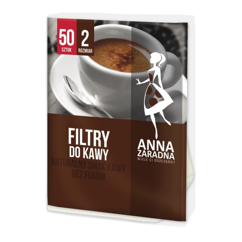 Filtru de Cafea Anna Nr.2, 50 Bucati