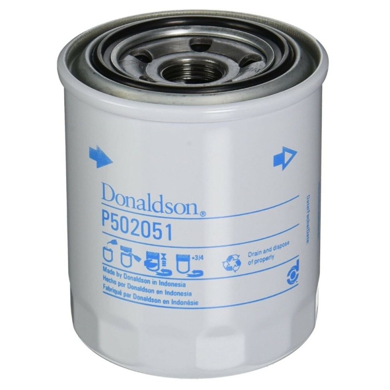Filtru Ulei P502051, Lungime 100 mm, Diam. Ext. 80 mm, Filet M20 x 1.5, Finetea 37 µ, Donaldson