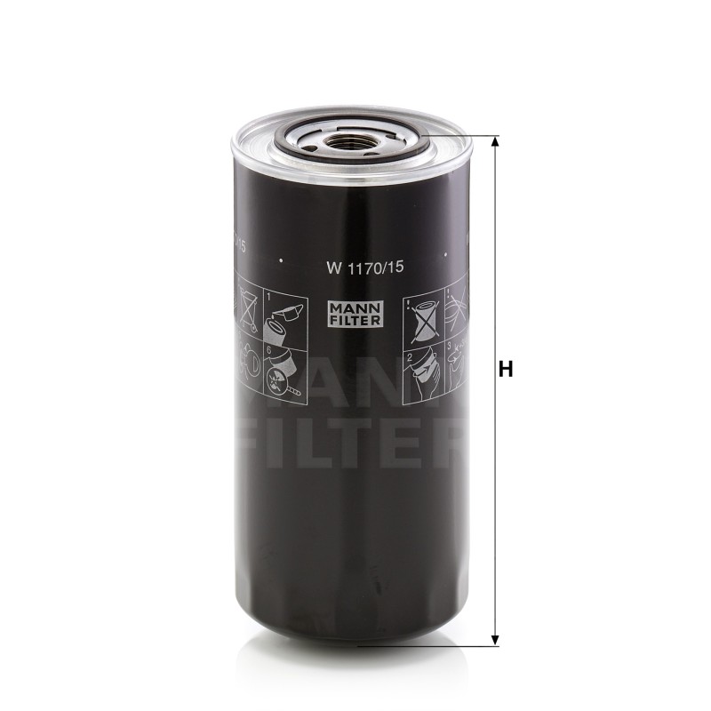Filtru Ulei W117015 pentru Iveco Irisbus