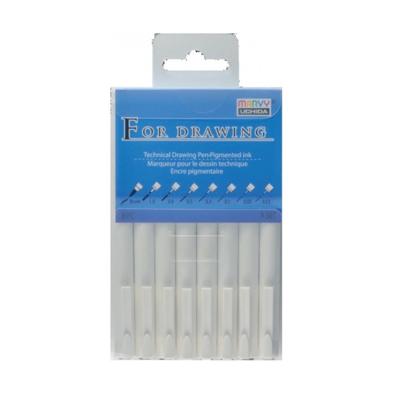 Fineliner pentru Desen Marvy Uchida, Spree, 8 Bucati