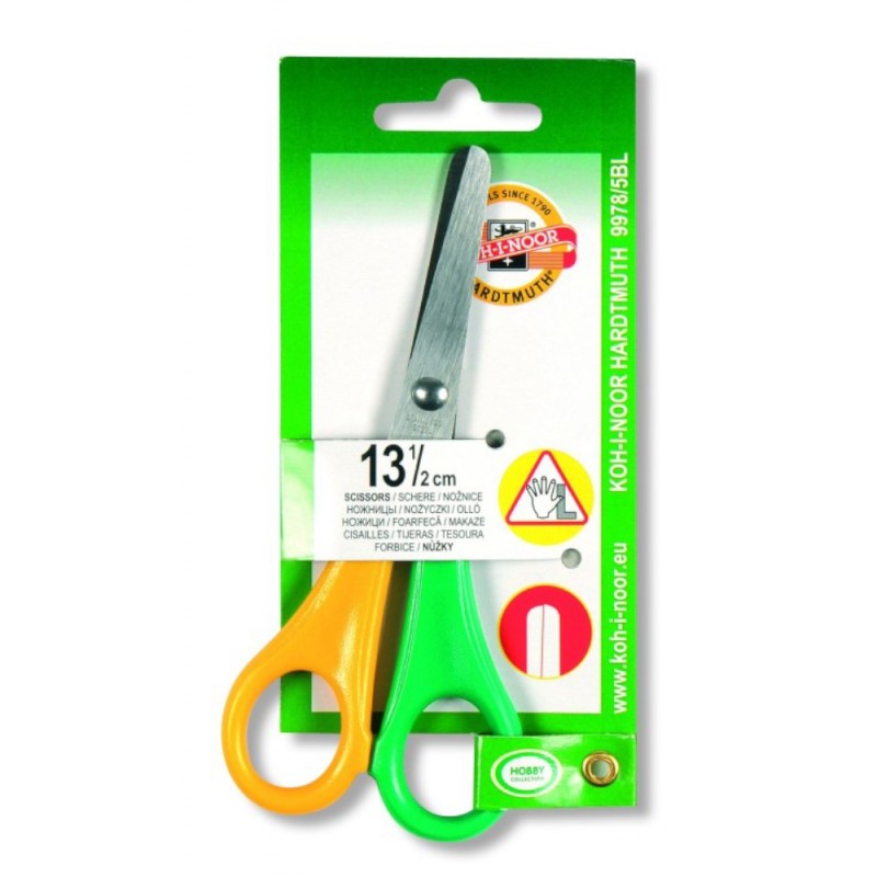 Foarfeca cu Varf Rotunjit, pentru Stangaci, 13.5 cm