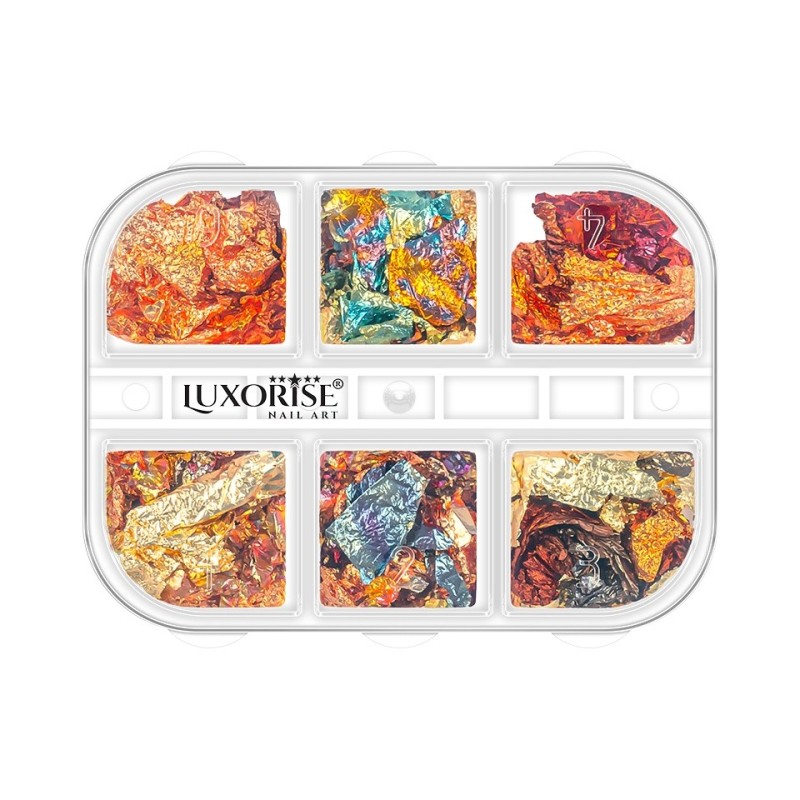 Foite Creponate Unghii Luxorise, Brilliant Glam