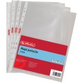 Folii Plastic A4 cu Perforatii, 50 Microni, 100 de Bucati, Herlitz